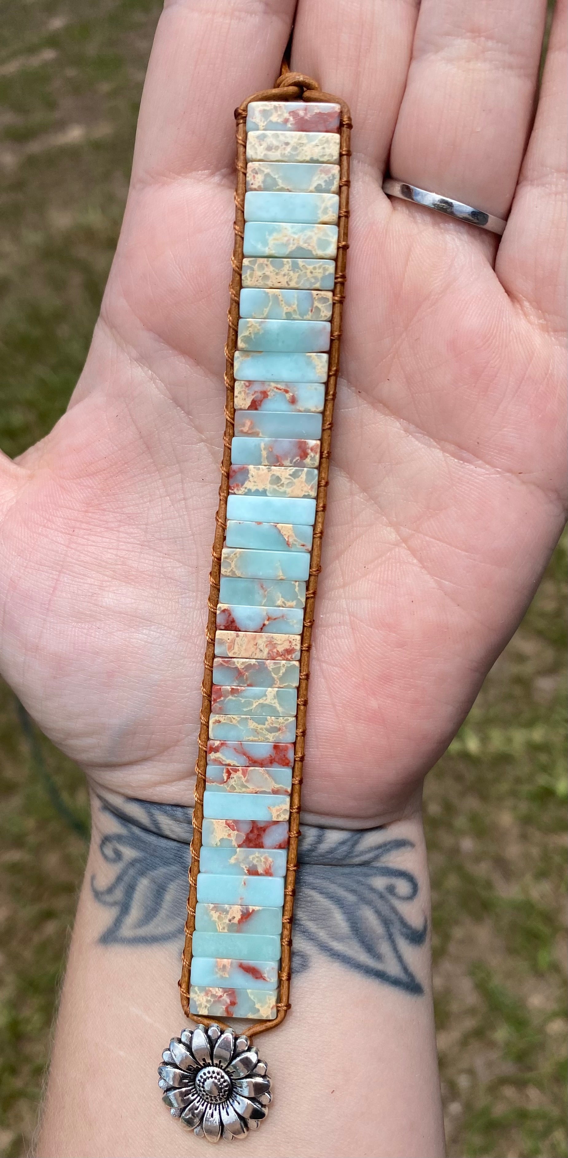 Jasper gemstone bracelet