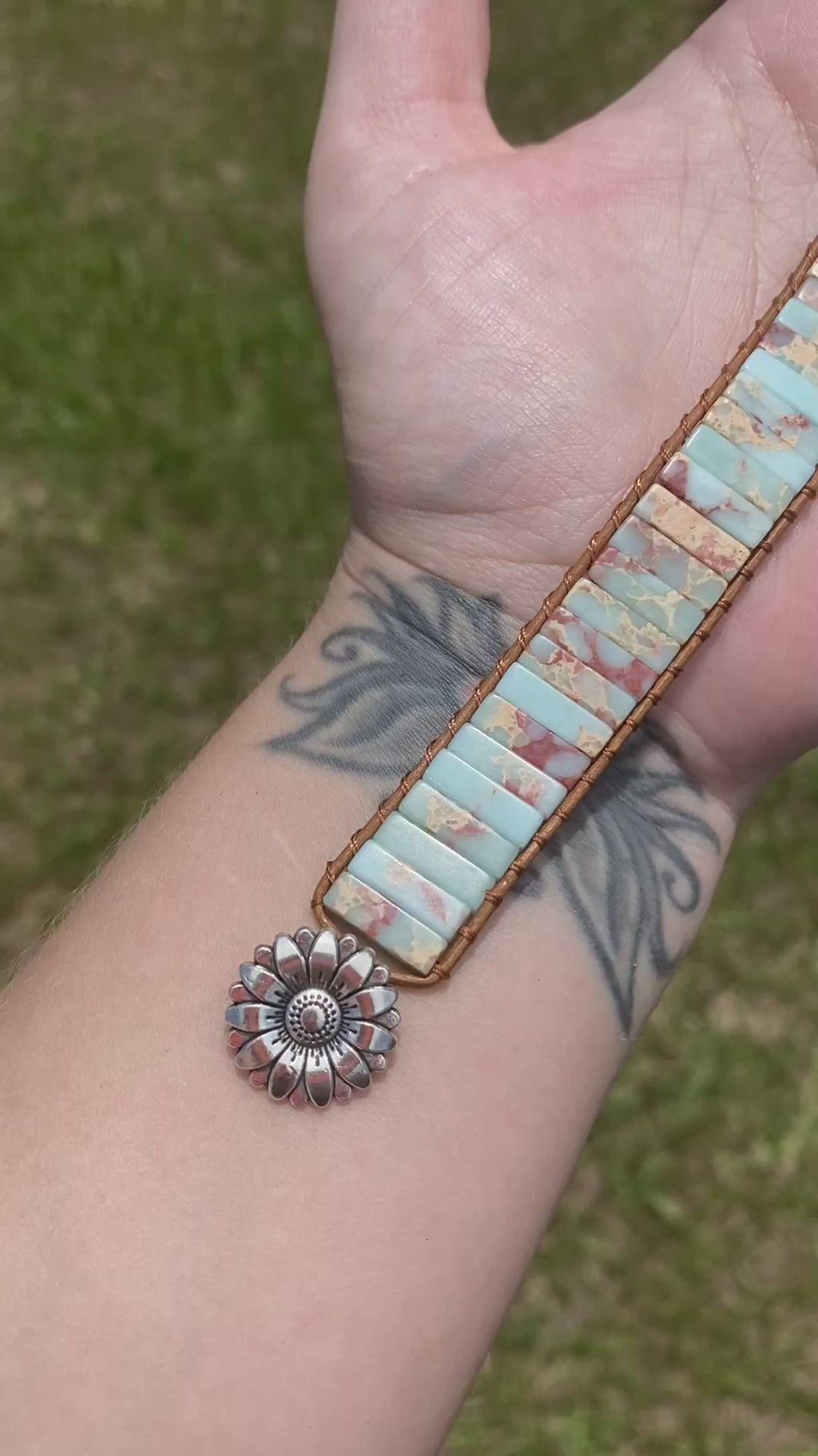 Jasper gemstone bracelet