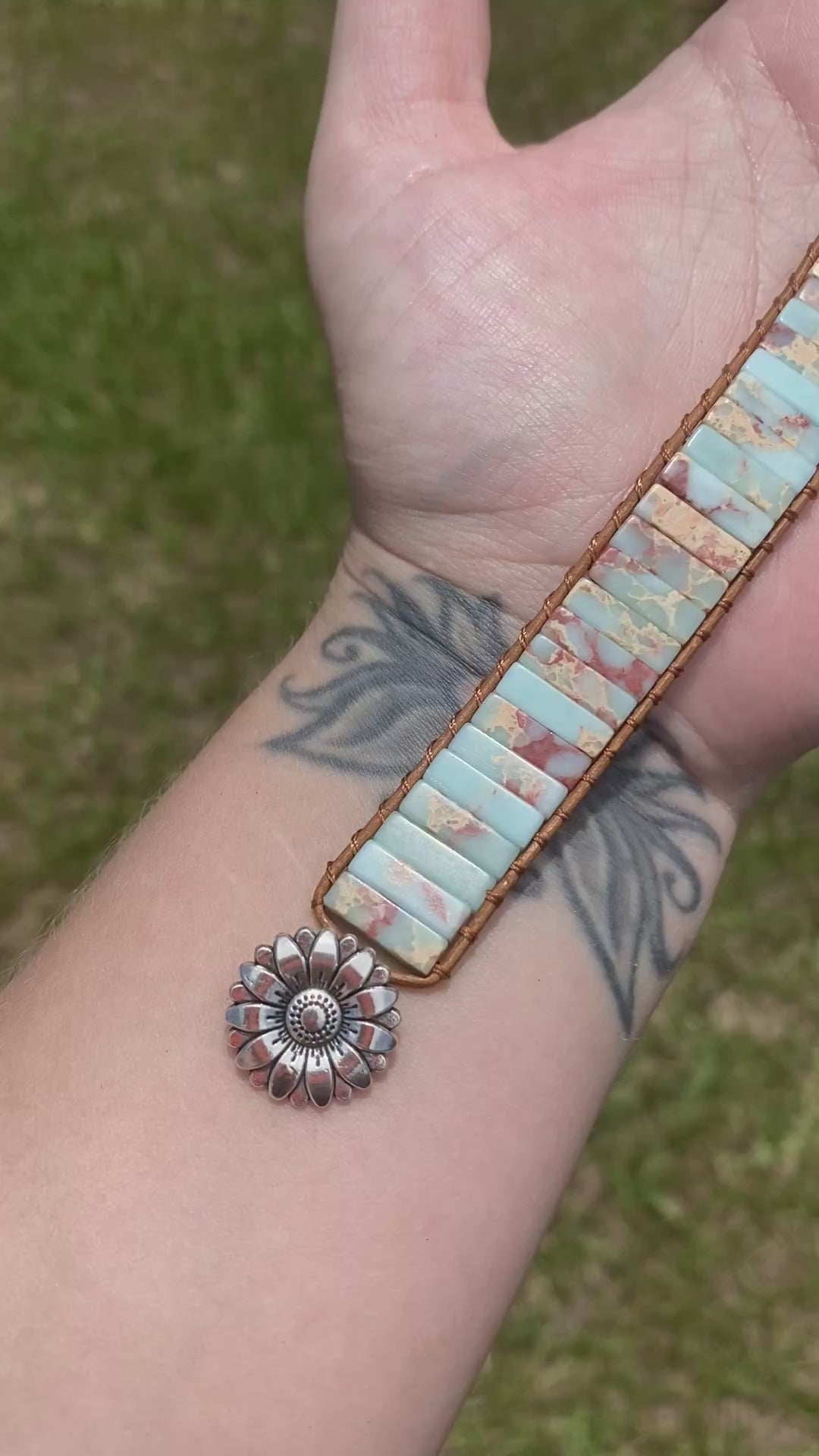 Jasper gemstone bracelet